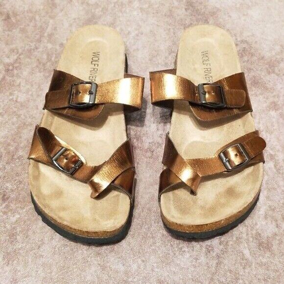 Wolf River Women's Brentwood Sandal in Metallic Bronze - Picture 2 of 6